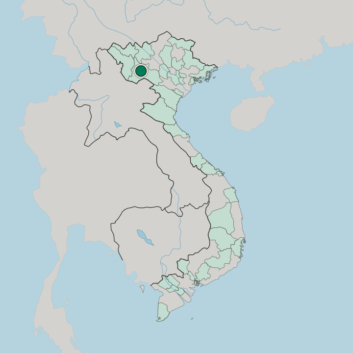 Map showing Sơn La — In Vietnam