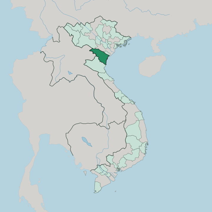 Map showing Tỉnh Thanh Hóa — In Vietnam