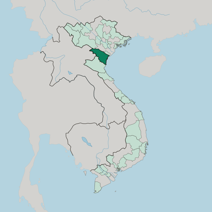 Map showing Tỉnh Thanh Hóa — In Vietnam