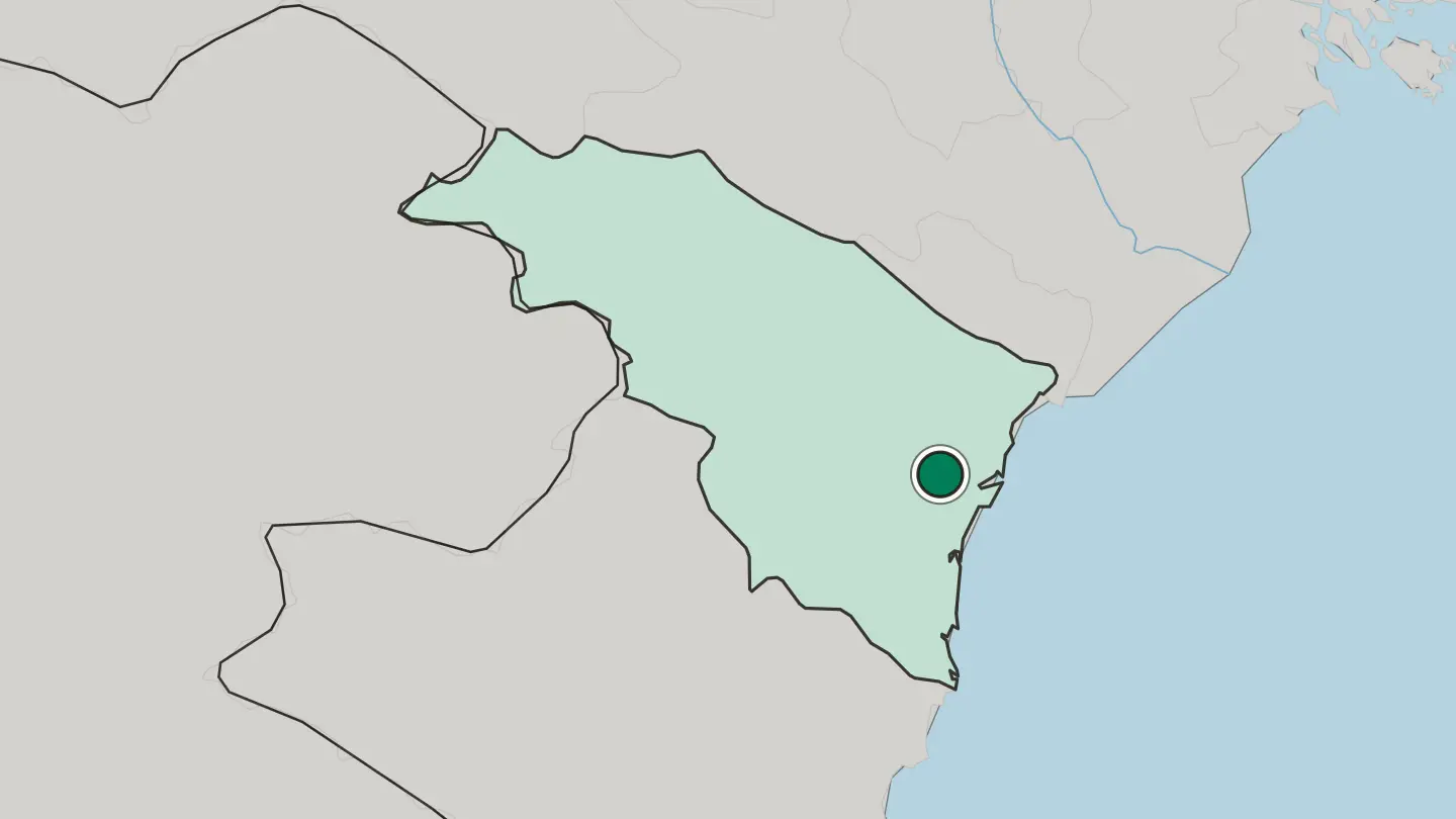 Map of Thanh Hóa in Vietnam