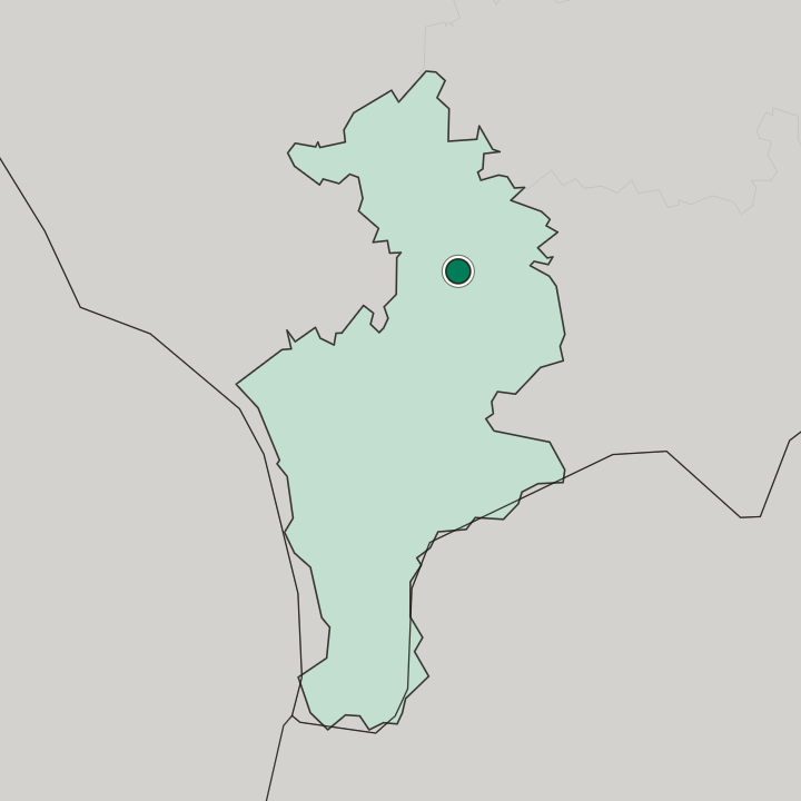Map showing Suva Reka — In Prizren District