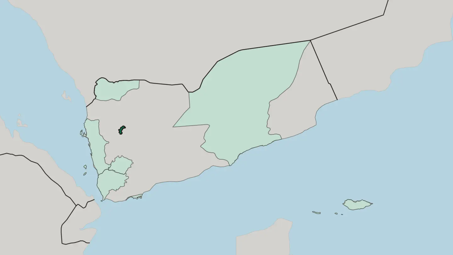 Map of Amanat alasimah in Yemen