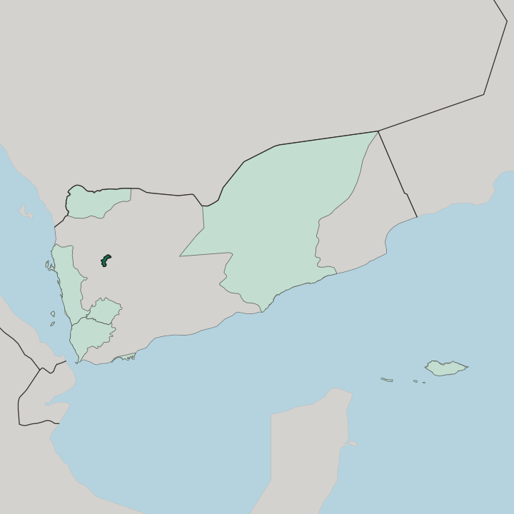 Map showing Amanat alasimah — In Yemen