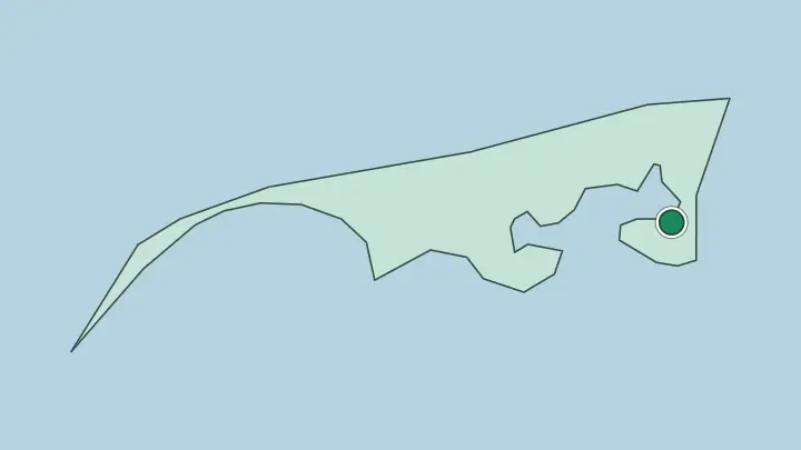 Map of Aden in Yemen