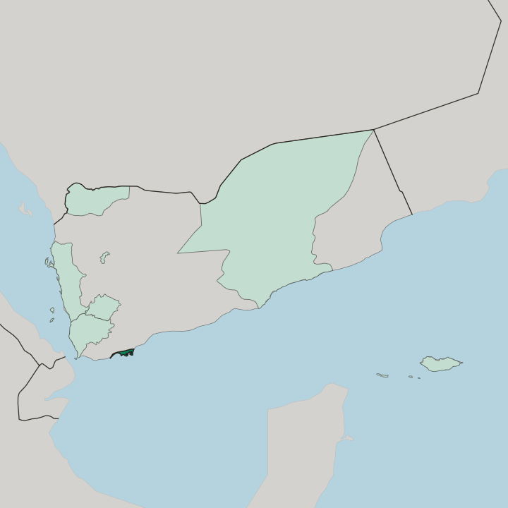 Map showing Governorate Number One — In Yemen