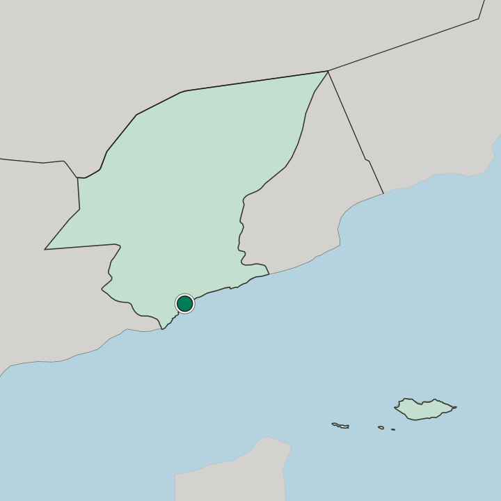 Map showing Mukalla — In Hadhramaut Governorate