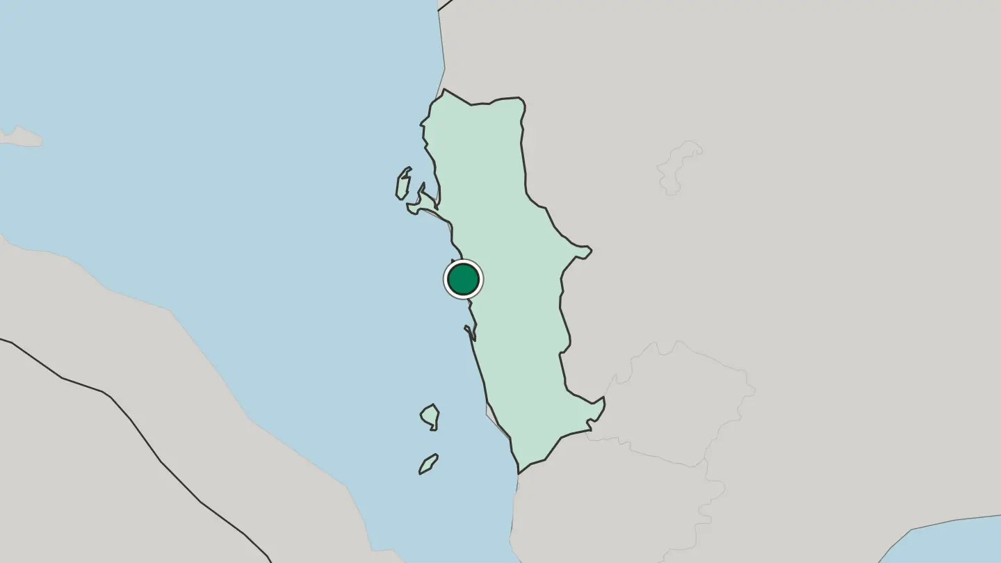 Map of Al Ḩudaydah in Yemen