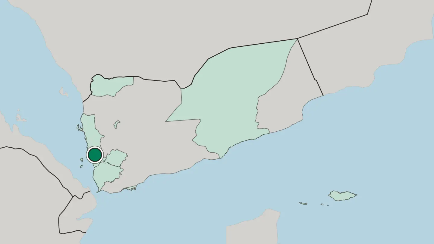 Map of Zabīd in Yemen