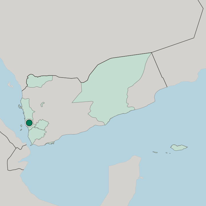 Map showing Zabīd — In Yemen