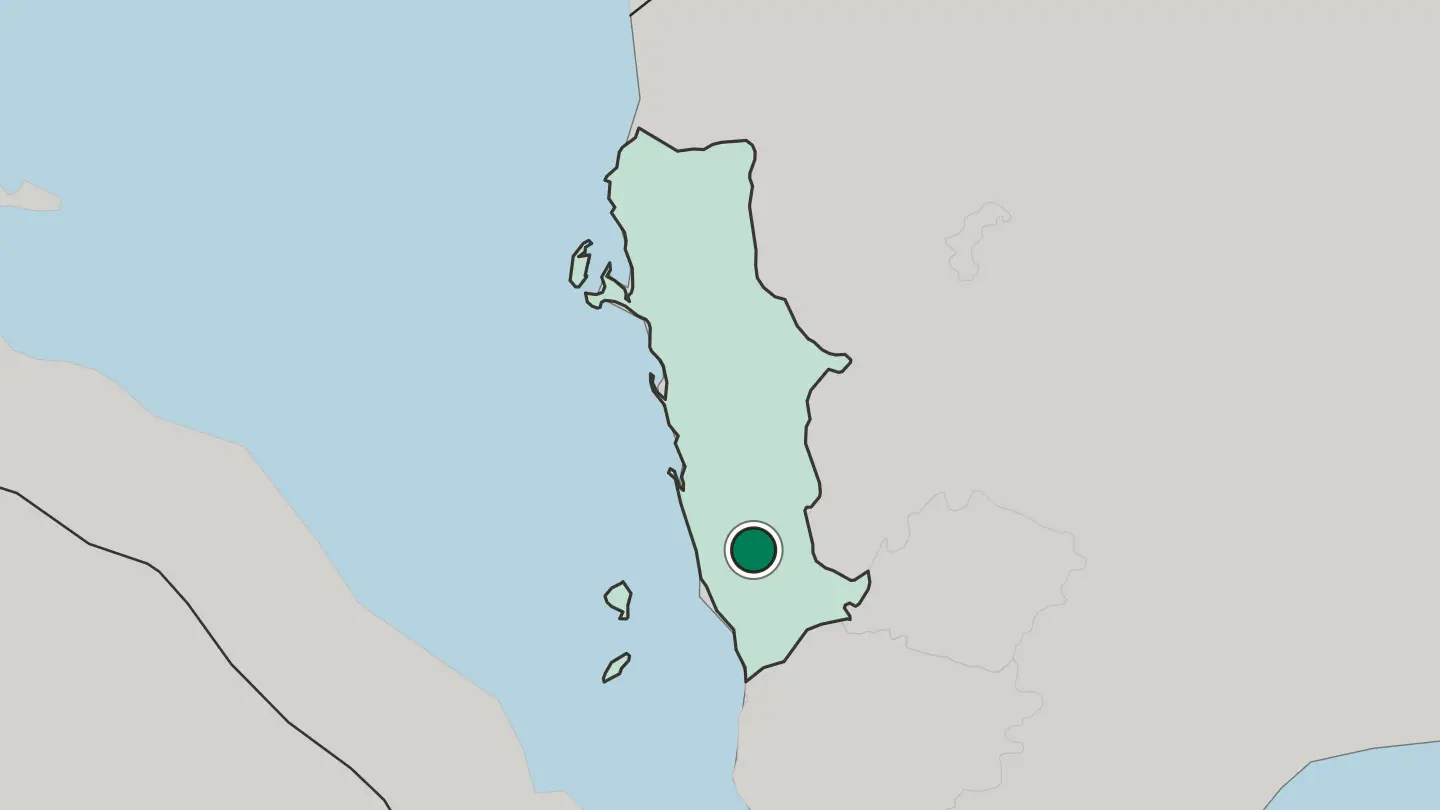 Map of Zabīd in Yemen