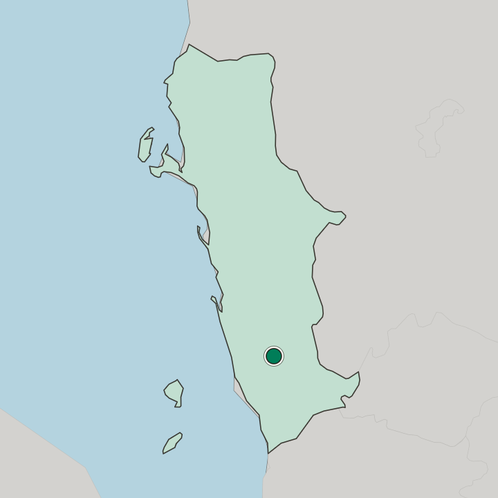 Map showing Zabīd — In Muḩāfaz̧at al Ḩudaydah
