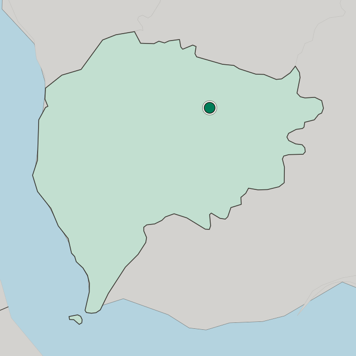 Map showing Taiz — In Muḩāfaz̧at Ta‘izz