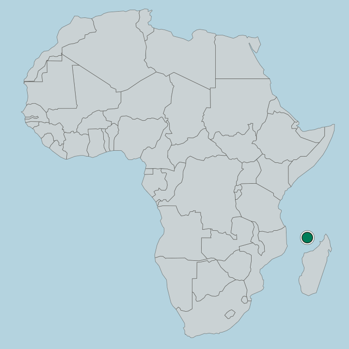 Map showing Mayotte — In Africa