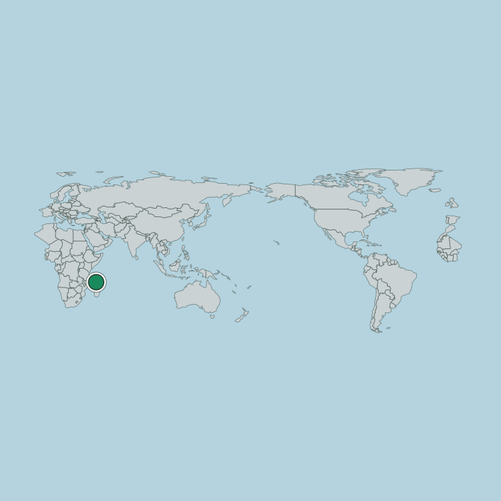 Map showing Mayotte — Worldwide