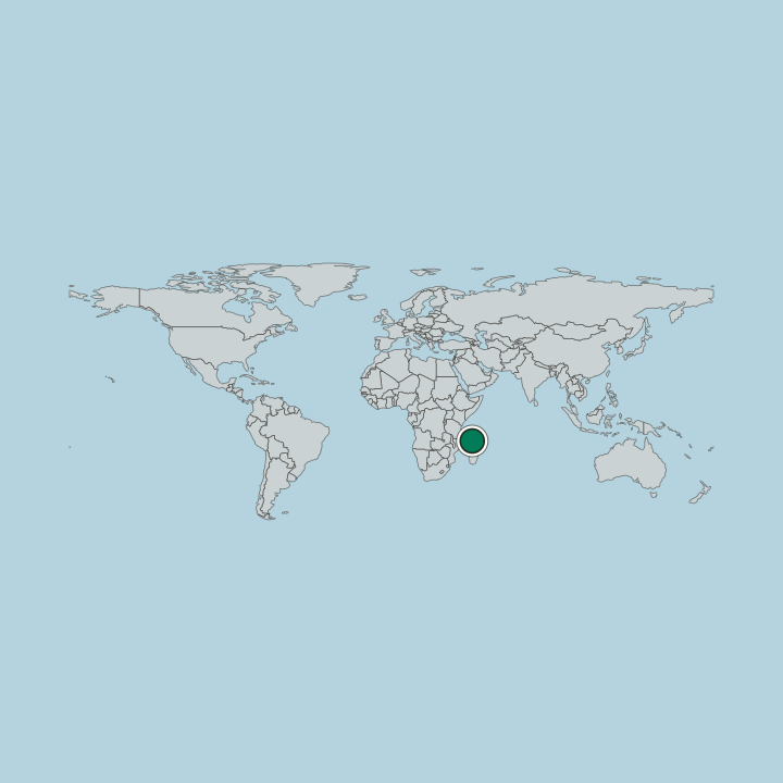 Map showing Mayotte — Worldwide