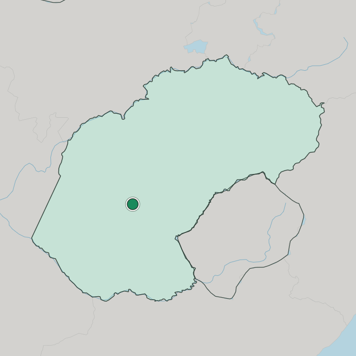 Map showing Bloemfontein — In Free State