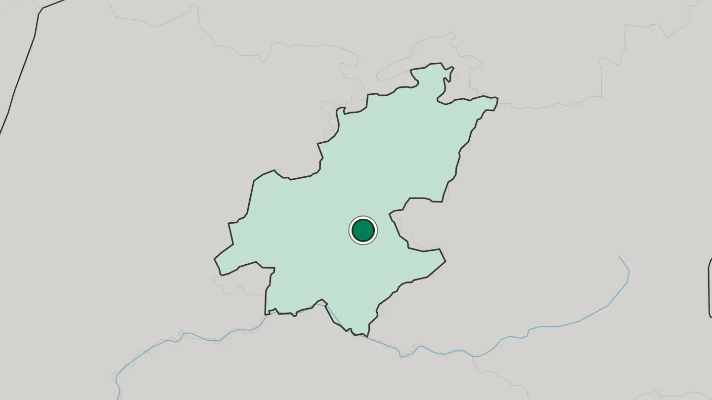Map of Boksburg in South Africa