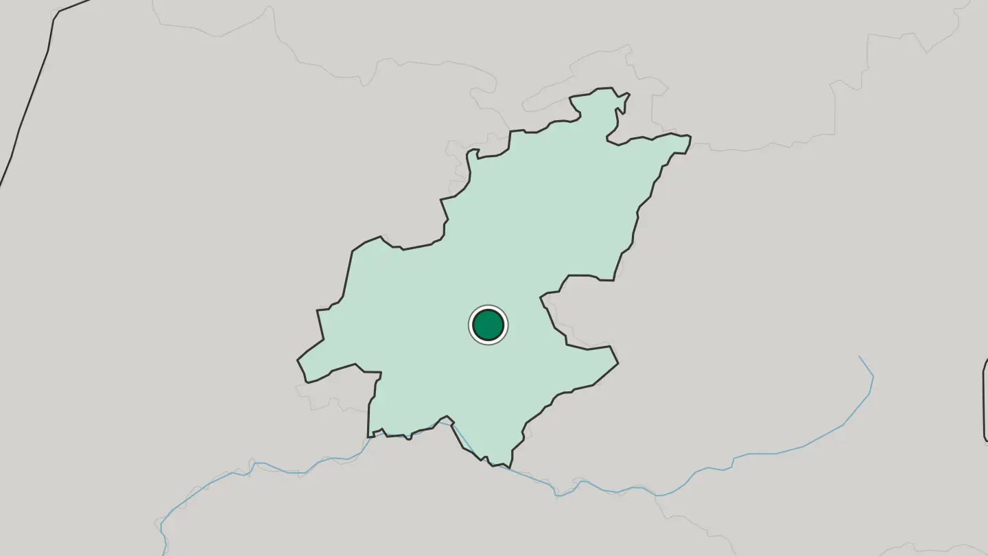 Map of Germiston in South Africa