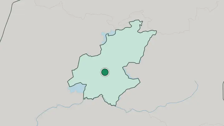 Map of Johannesburg in South Africa