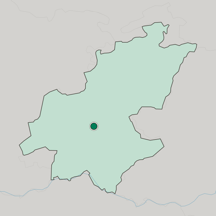 Map showing Johannesburg — In Gauteng