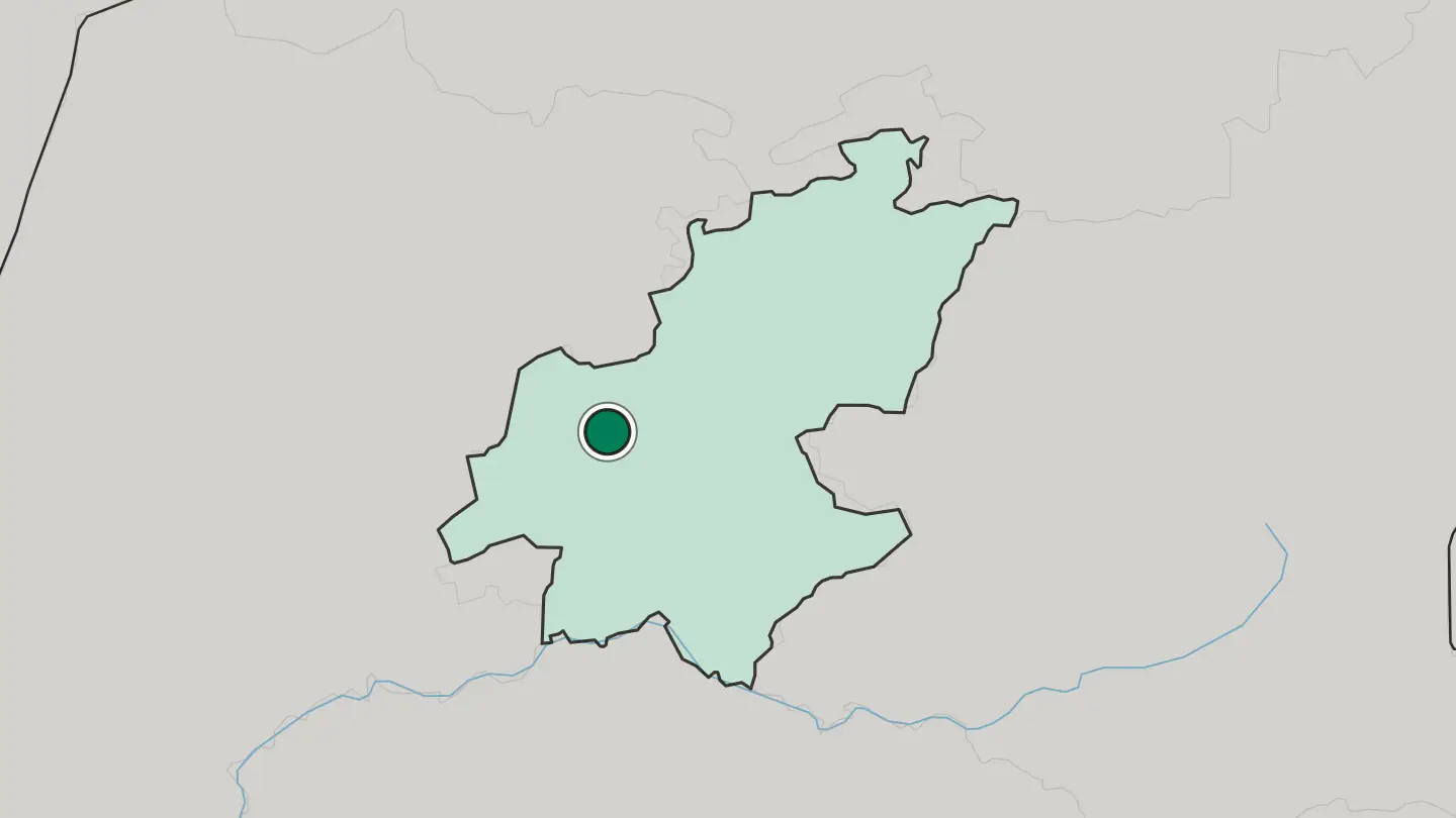 Map of Krugersdorp in South Africa