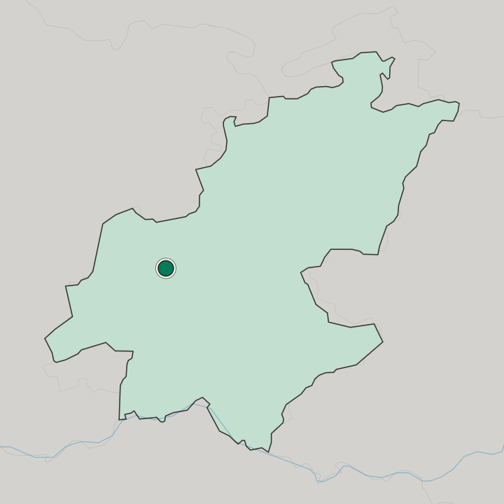 Map showing Krugersdorp — In Gauteng