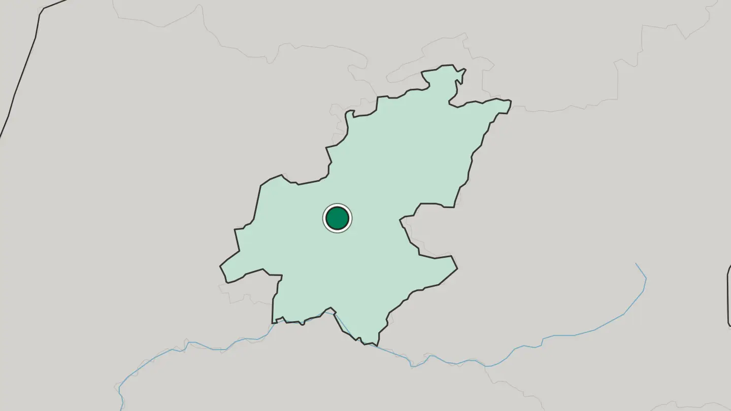 Map of Randburg in South Africa