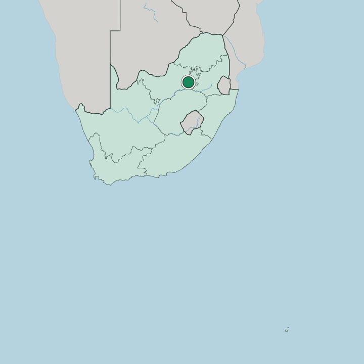 Map showing Soweto — In South Africa