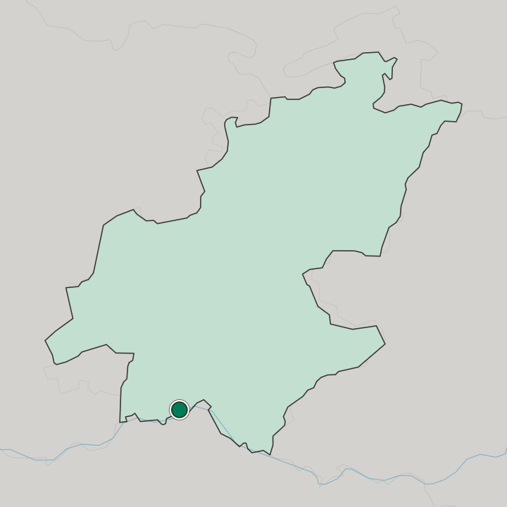 Map showing Vanderbijlpark — In Gauteng