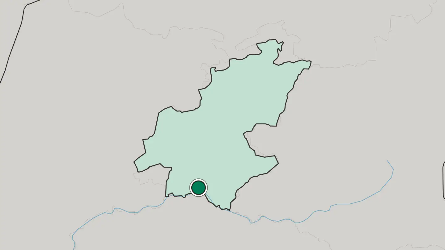 Map of Vereeniging in South Africa