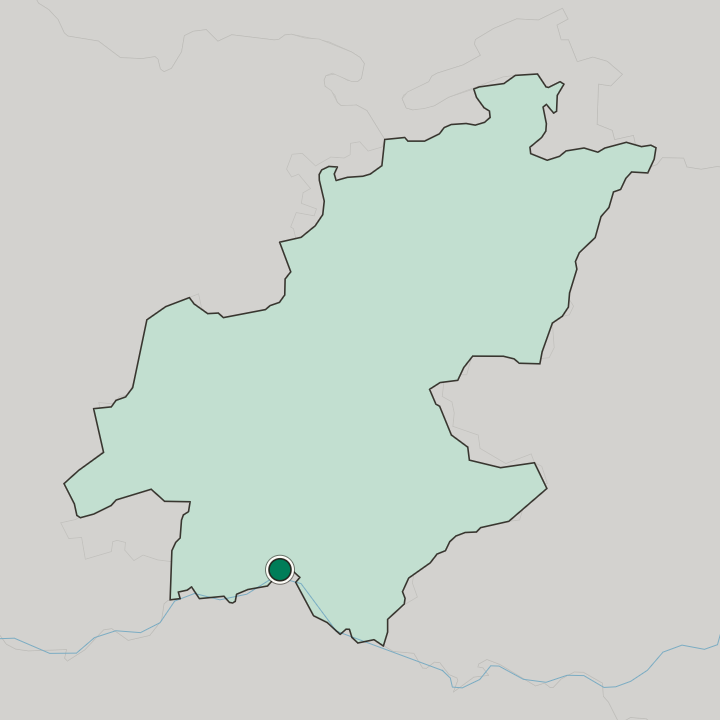 Map showing Vereeniging — In Gauteng