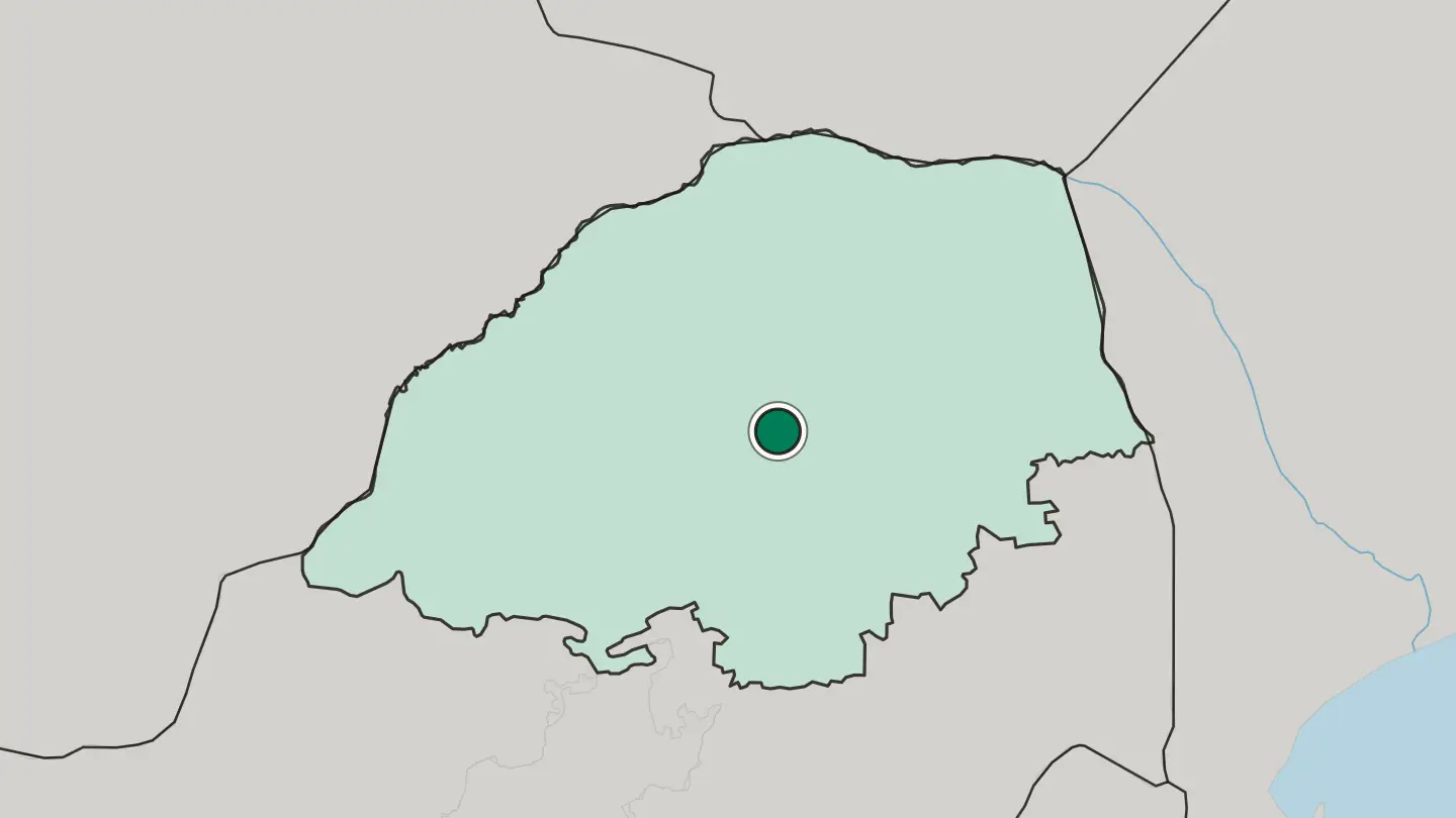 Map of Polokwane in South Africa