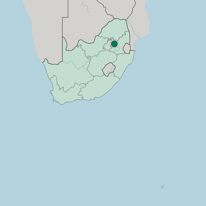 Map showing Emalahleni — In South Africa
