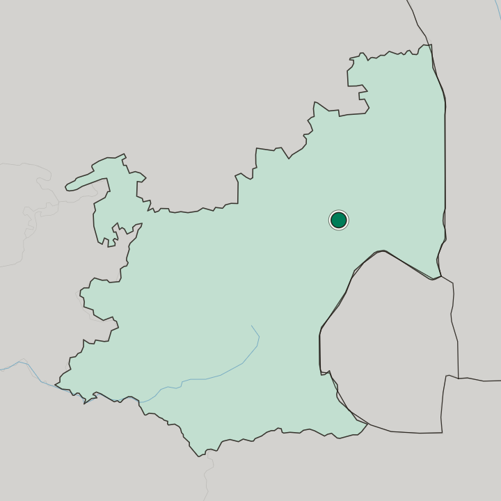 Map showing Mbombela — In Mpumalanga