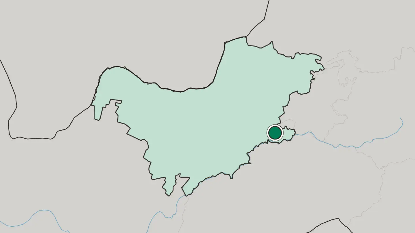 Map of Potchefstroom in South Africa