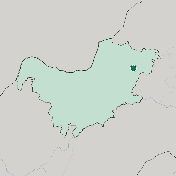 Map showing Rustenburg — In North West