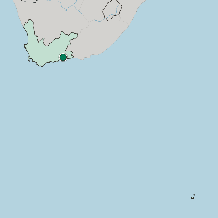 Map showing George — In Western Cape