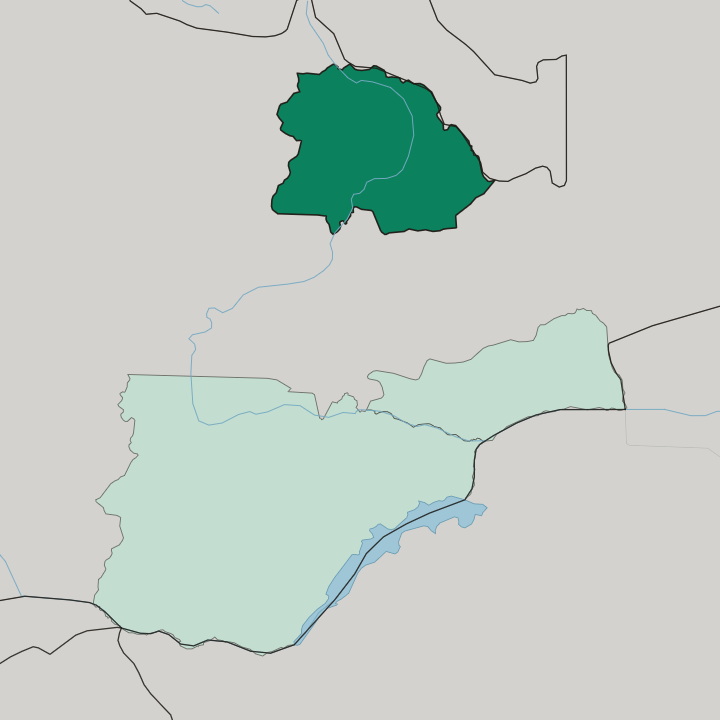 Map showing Copperbelt Province — In Zambia