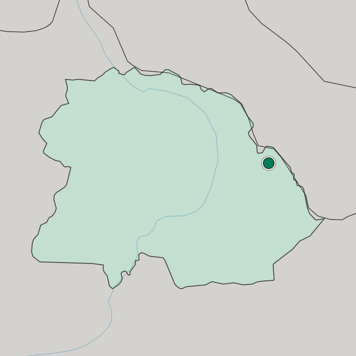 Map showing Ndola — In Copperbelt Province