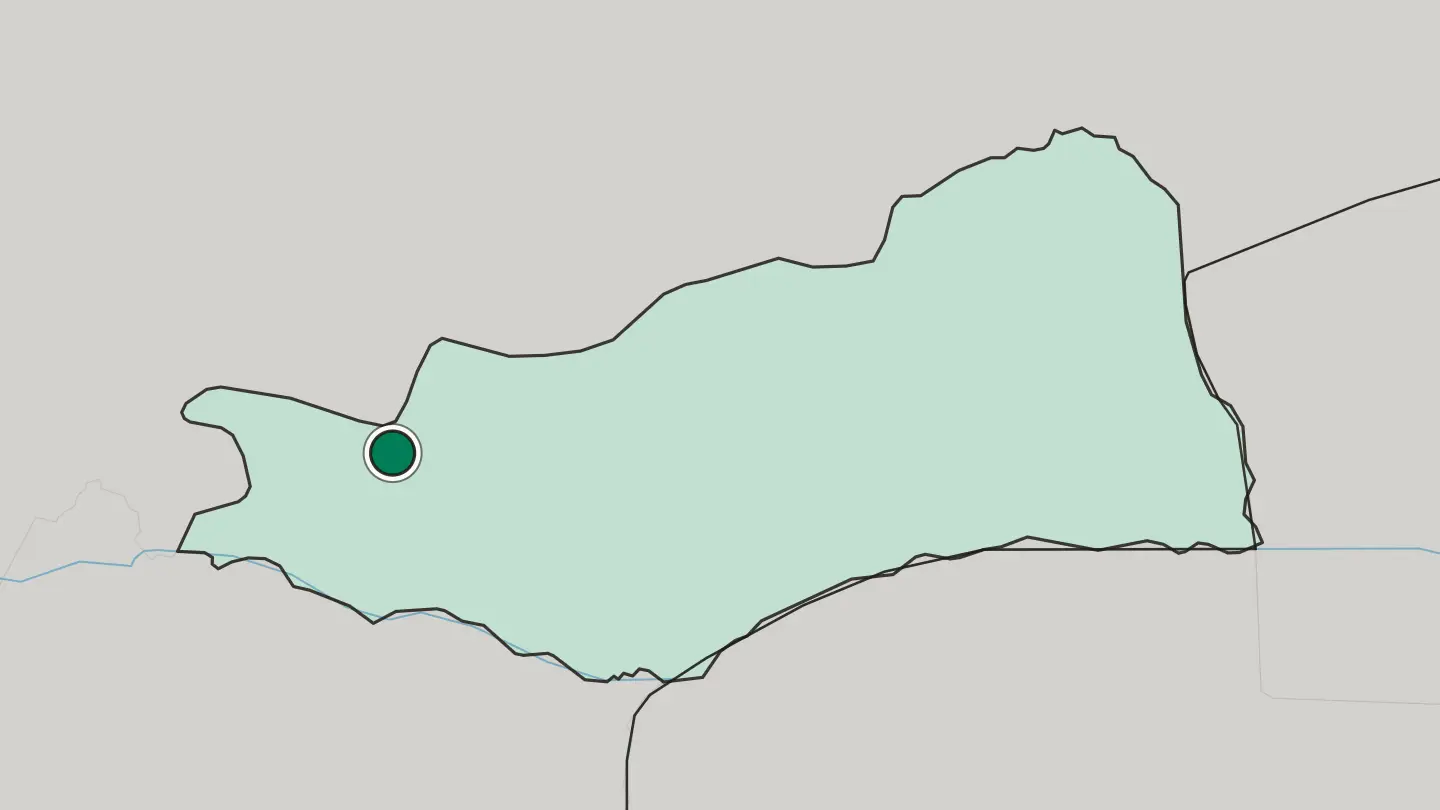 Map of Lusaka in Zambia