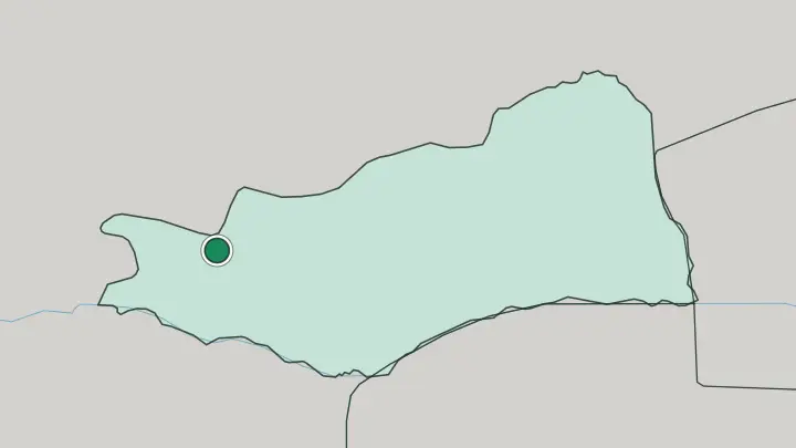 Map of Lusaka in Zambia
