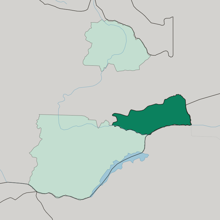 Map showing Lusaka Province — In Zambia